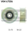 SKF VKM 67006 Deflection/Guide Pulley, v-ribbed belt